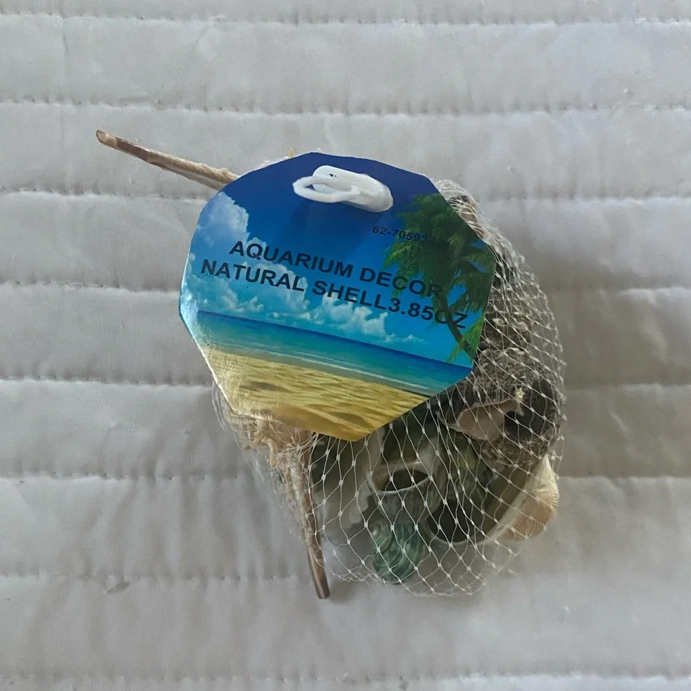 AQUARIUM DECOR NATURAL SHELL 3.85 oz Fish